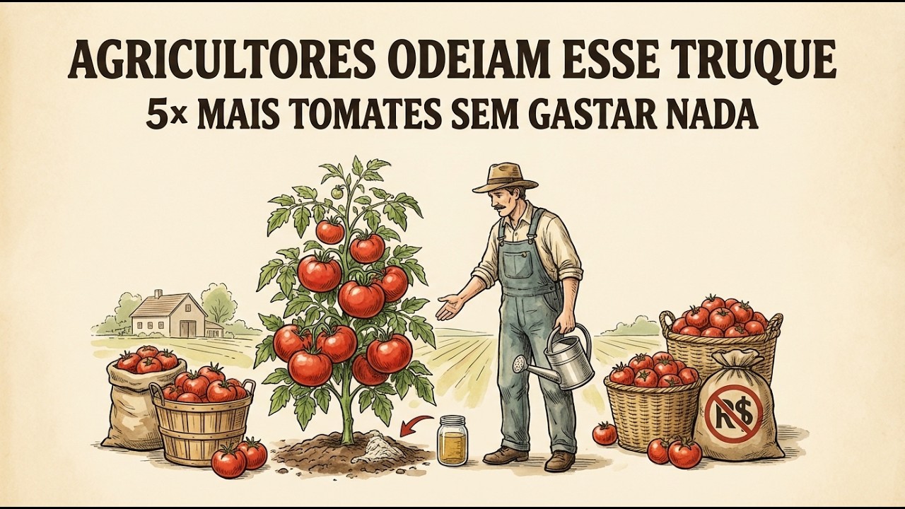 Agricultores ODEIAM Esse Truque - 5× Mais Tomates Sem Gastar Nada