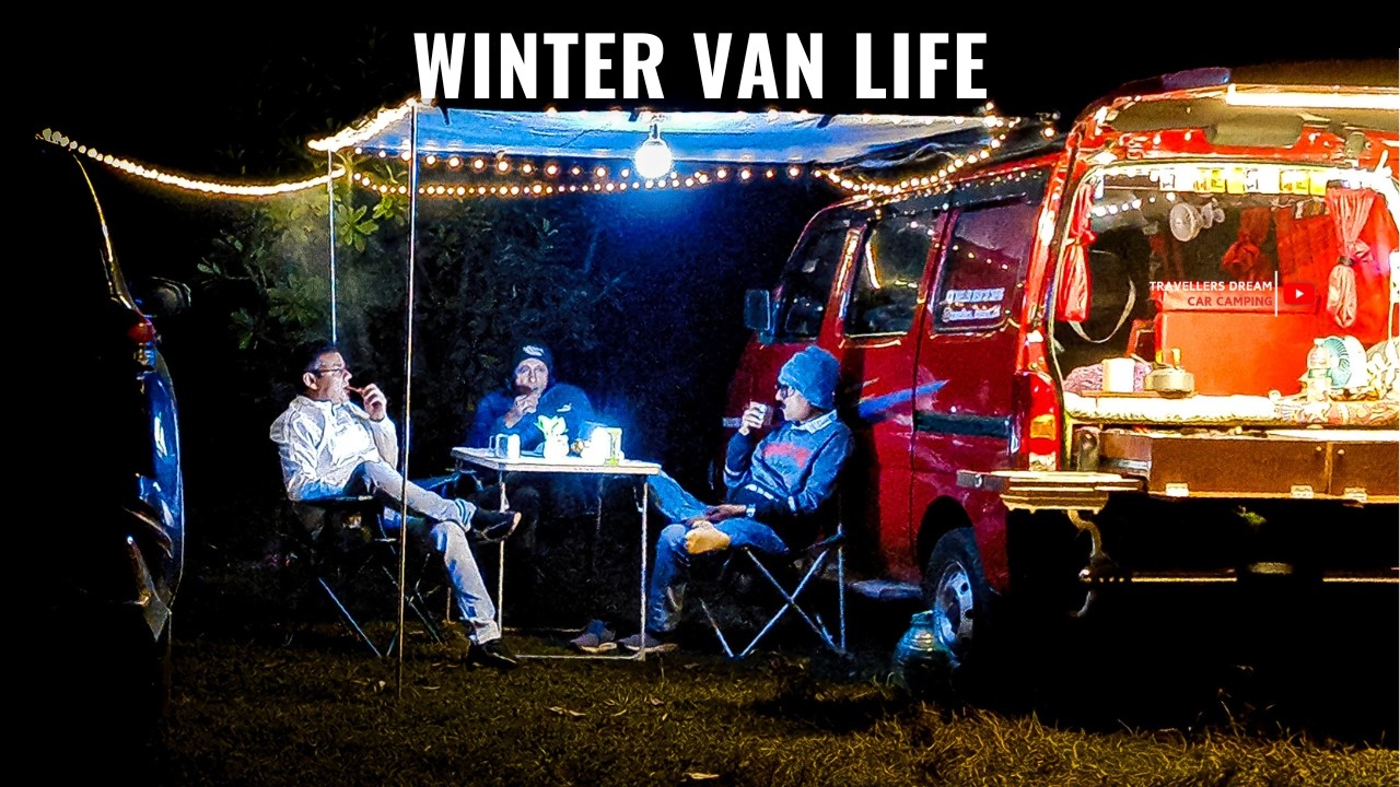 Maruti EECO Winter Car Camping in Forest | Cold Night Setup & Cozy ASMR