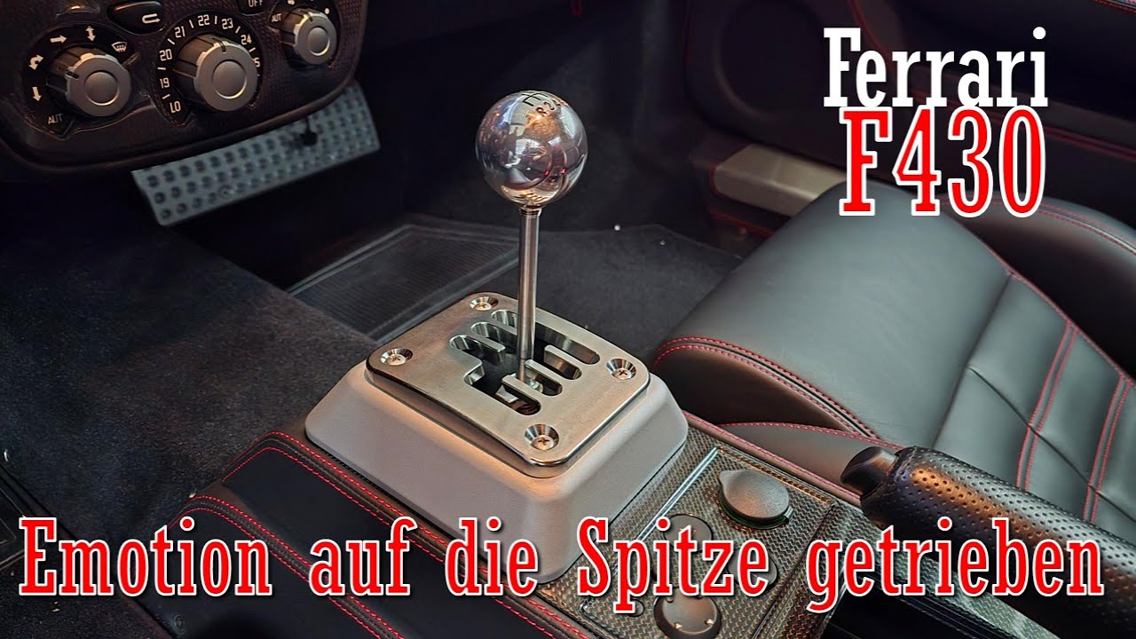 Emotion auf die Spitze getrieben! Handschalterumbau + Kline Abgasanlage für den Ferrari F430 Spider