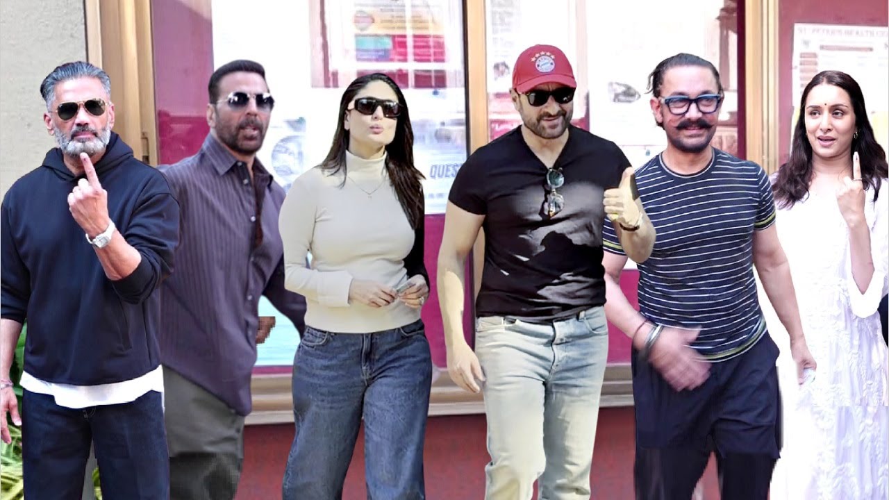Celebs Arrive To Cast BMC Election 2026 Voting - Akshay, Kareena, Aamir, Saif, Sunil, Shraddha, John