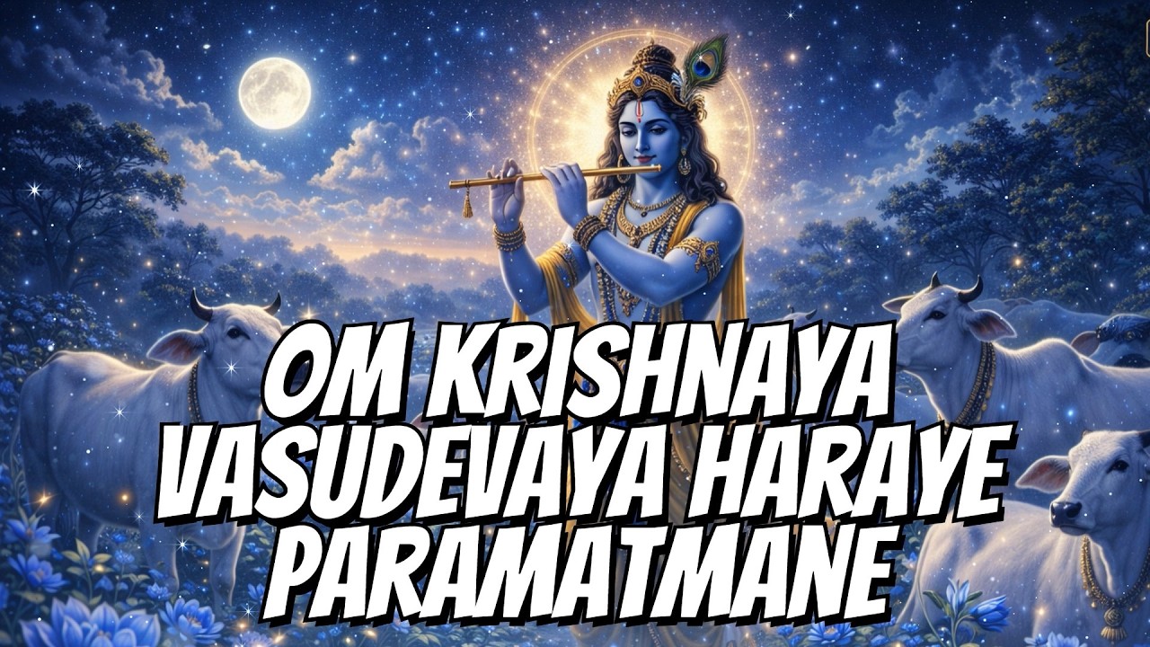 Om Krishnaya Vasudevaya Haraye Paramatmane | Powerful Krishna Mantra for Peace & Protection