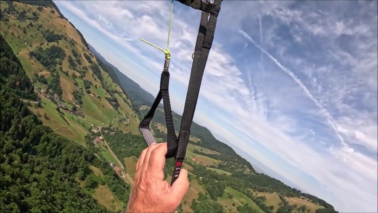 Gleitschirmfliegen im Schwarzwald, Spielweg, Münstertal