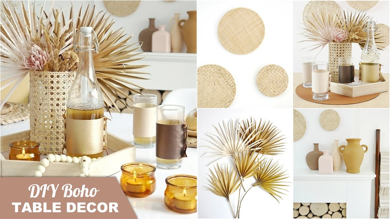 #BirdsParty DIY Boho Tablescape Décor 🌿 Homemade Scandinavian Boho Crafts Decoration & Table Ideas.