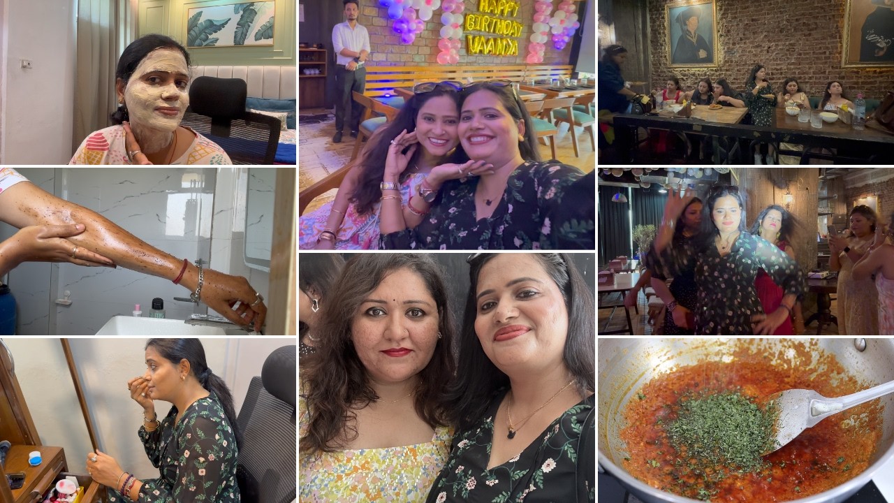 🎆Our DHAMAKEDAR Kitty Party 🥳| Monthly Self-Care Reset ✨ | Easy 10-Min Dal Makhni Recipe 🍲|