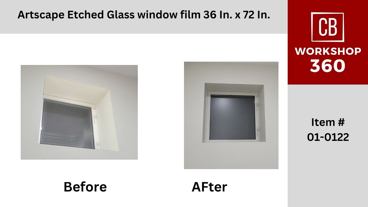 Artscape Etched Glass window film 36 In. x 72 In..