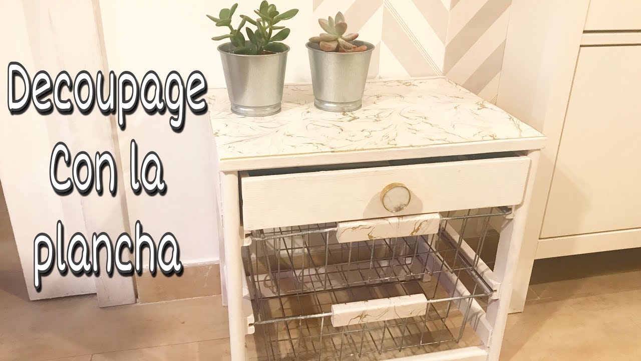 diy Cómo hacer decoupage con la plancha. Decoración con decoupage