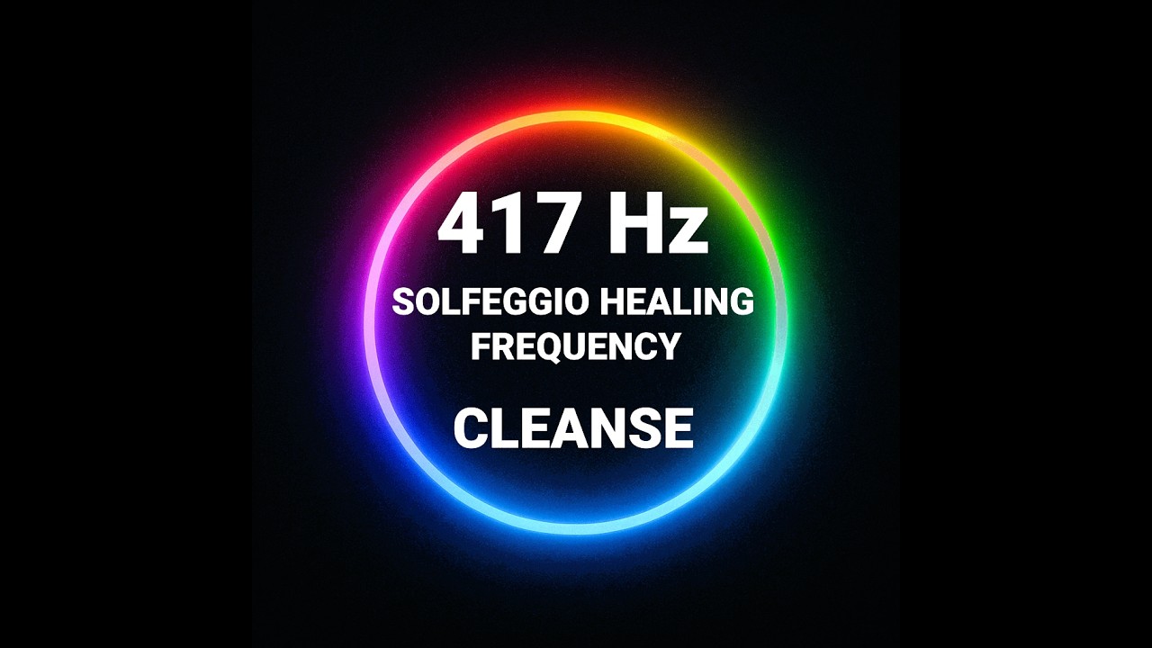 417 Hz Solfeggio Tone — Releasing Negative Energy, Sacral Chakra Balancing (Black Screen)