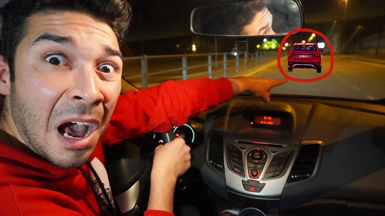 INSEGUIAMO UNA MACCHINA ROSSA E SCOPRIAMO DOVE CI PORTA...