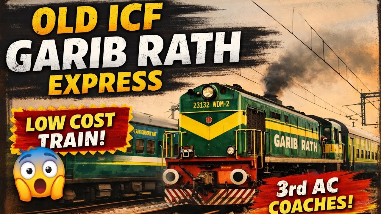 Gareeb Rath Express ke old LHB / non-upgraded coaches🚆