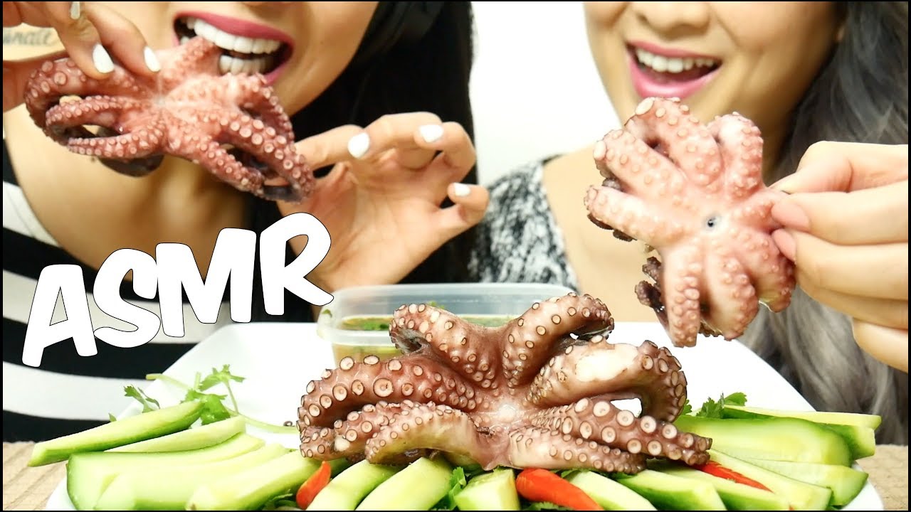 ASMR Octopus *SAVAGE* (EXTREME EATING SOUND) No Talking | SAS-ASMR