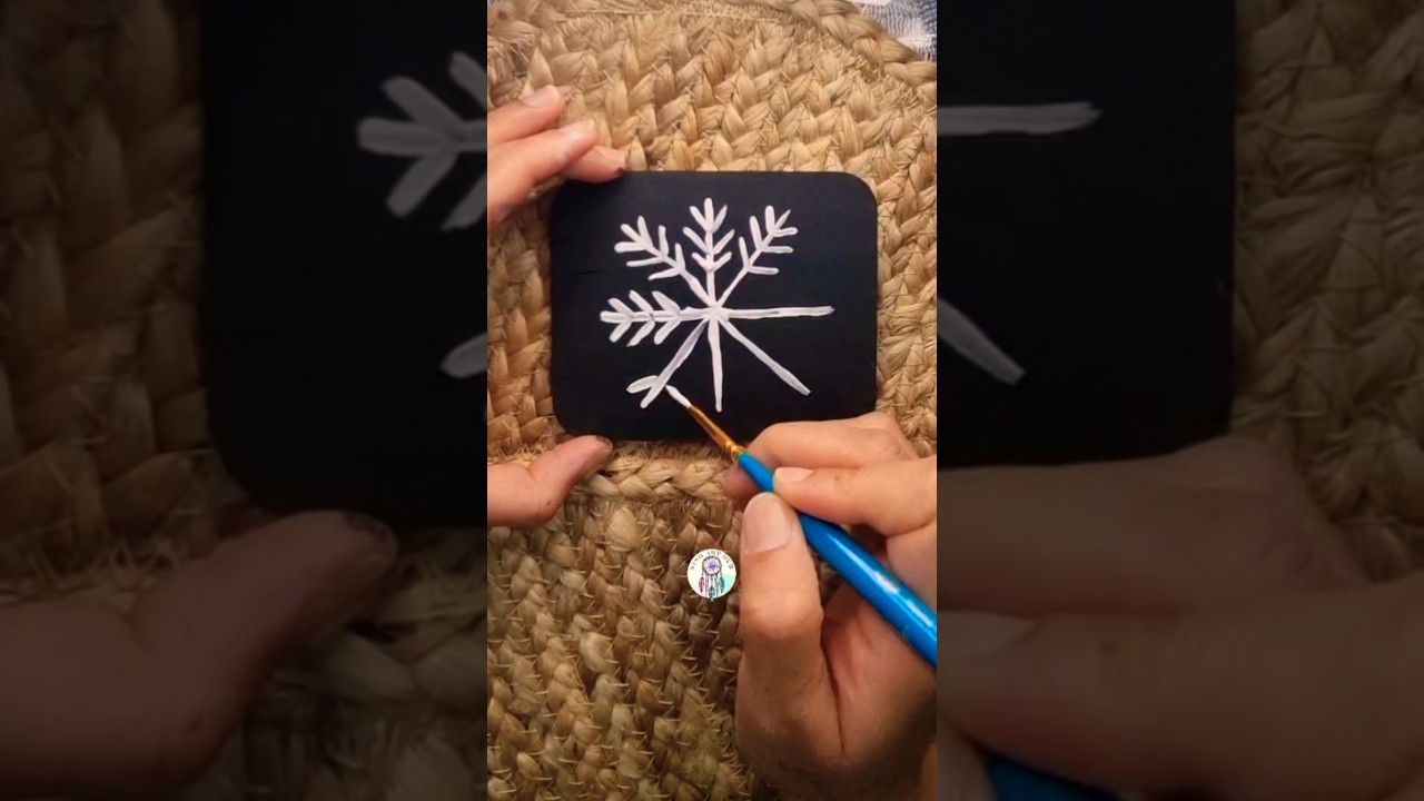 ❄️ snowflake wooden hanging 