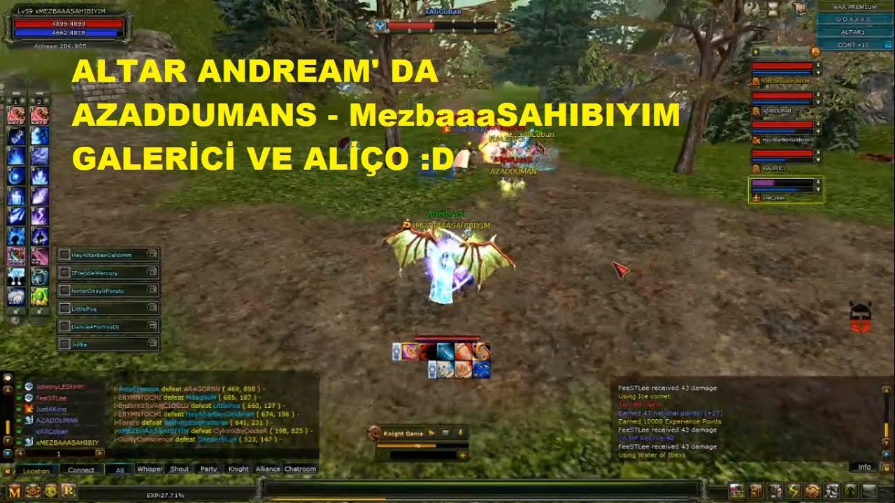 MezbaaaSAHIBIYIM Ve AzaDDumanS Ekip İle Altar Andream' da Pk Atıyor - Knight Online