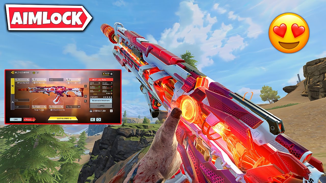 This MYTHIC AK117 LAVA REMIX have AIMLOCK in EVERY RANGE 🤯 | BEST AK117 GUNSMITH CODM BR 
