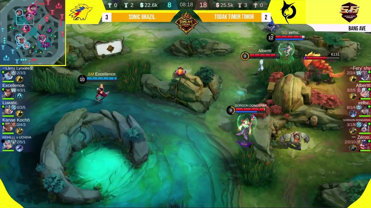 ROOM TOURNAMENT FREE CASTER BANG AVE TIKTOK | MATCH 6 SONIC BRAZIL VS TODAK TIMOR TIMOR