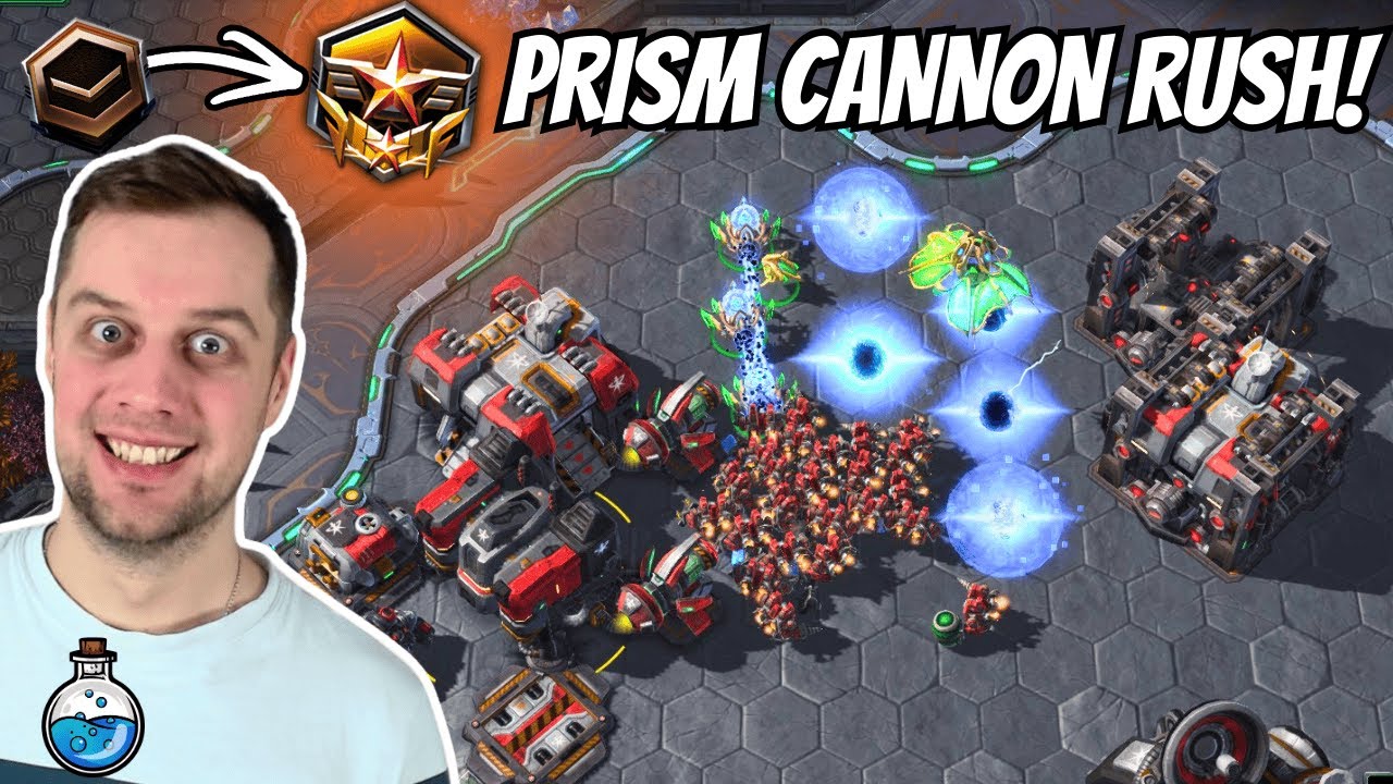 Nobody expects the Prism Cannon Rush! | Sentry Disruptor to Grandmaster #3 StarCraft 2