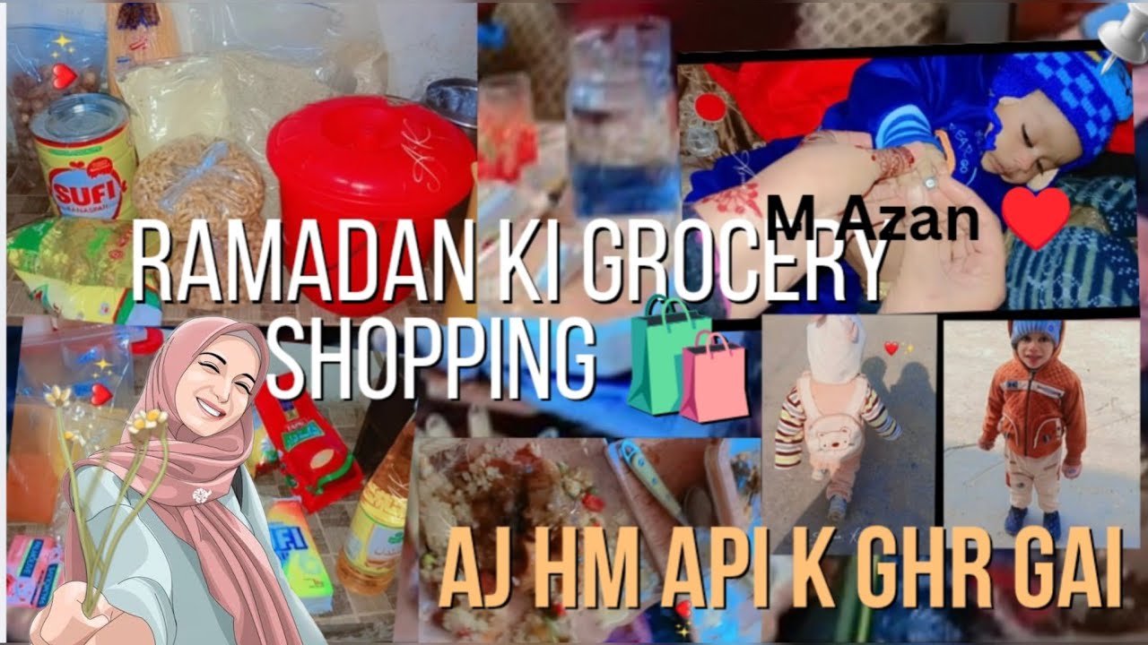 Aj Hm Api K Ghr Gifts 🎁 Le Kar Gai || Ramadan Mubarak  Grocery shopping 🛍️ ki || #asmakashifvlog