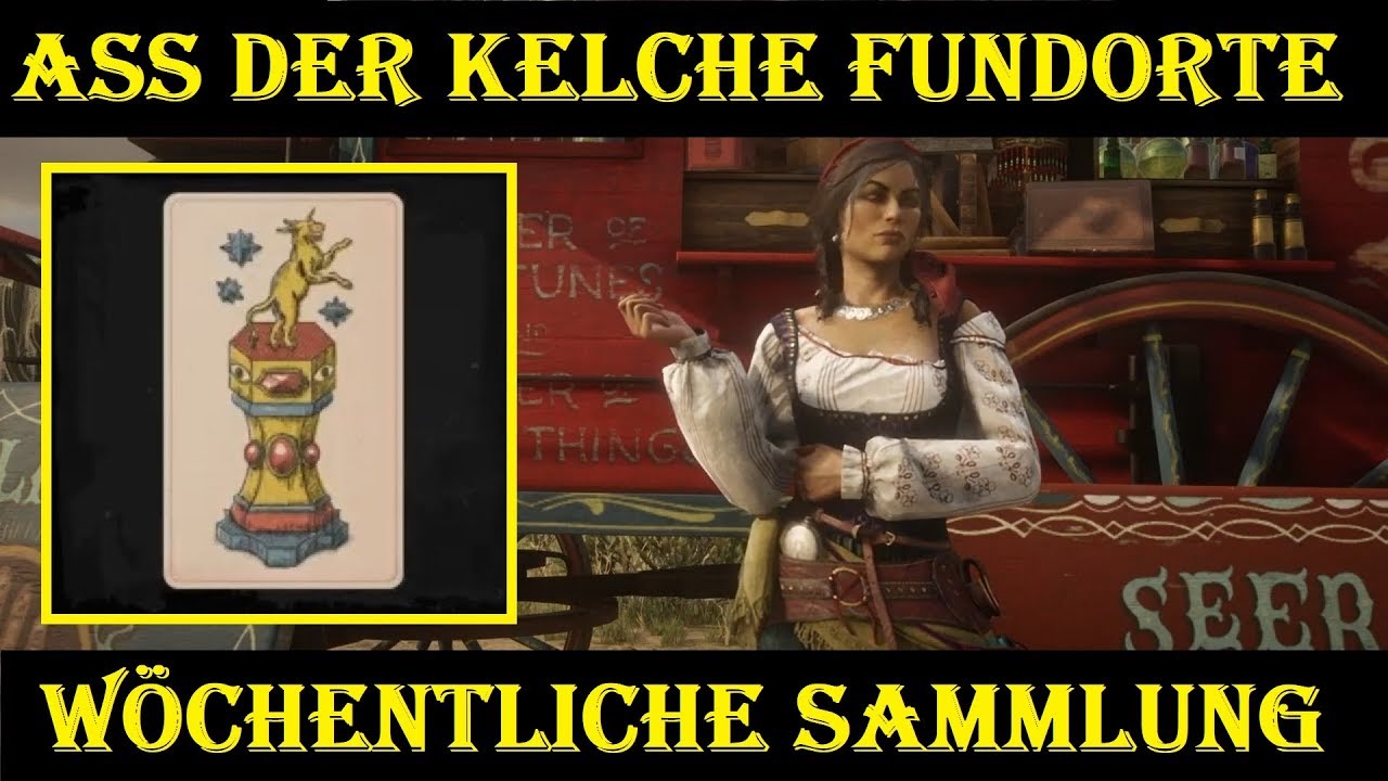 RDO Ass der Kelche Alle Fundorte Wahrsager Sammlung Madam Nazar RDR2 Online