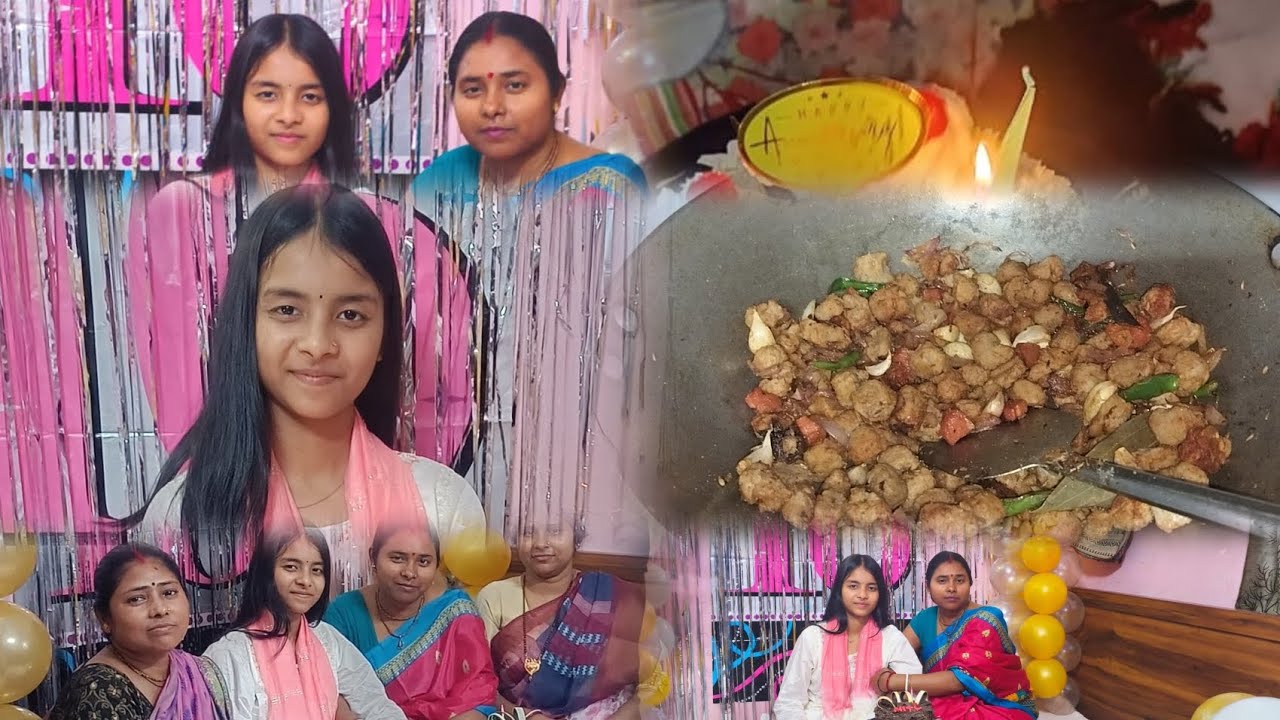 মেয়ের জন্মদিন আর ছোট বোনের অ্যানিভার্সারি দুটো একসঙ্গে পালন করলাম 🤗💕#viralvlog 🌿