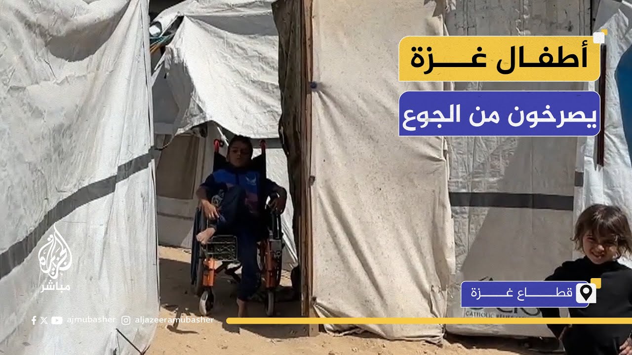 أطفال غزة يصرخون من الجوع: لا خبز، لا أمل.. فقط عدس مسلوق!