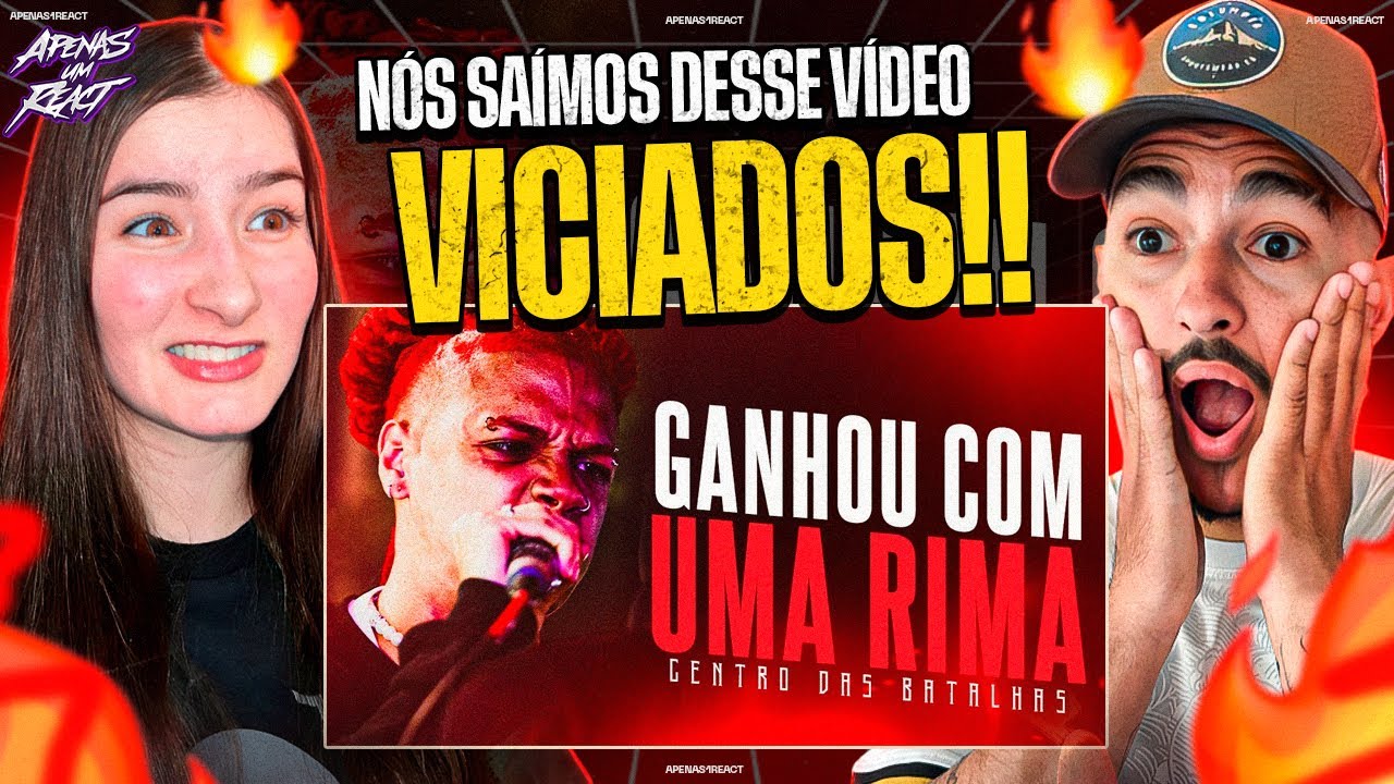 Apenas um react | 90 RIMAS EXTREMAMENTE VICIANTES! | Centro das batalhas