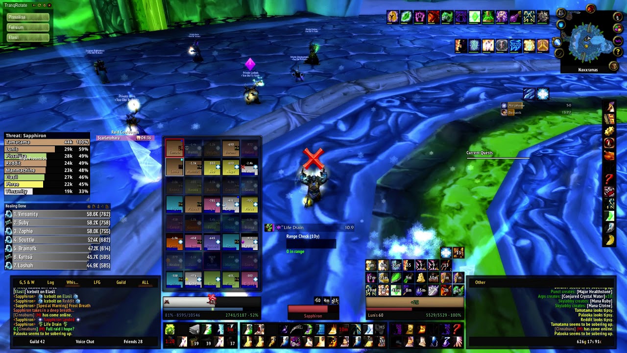 Too Old To Raid vs Sapphiron [Classic WoW] Holy priest POV