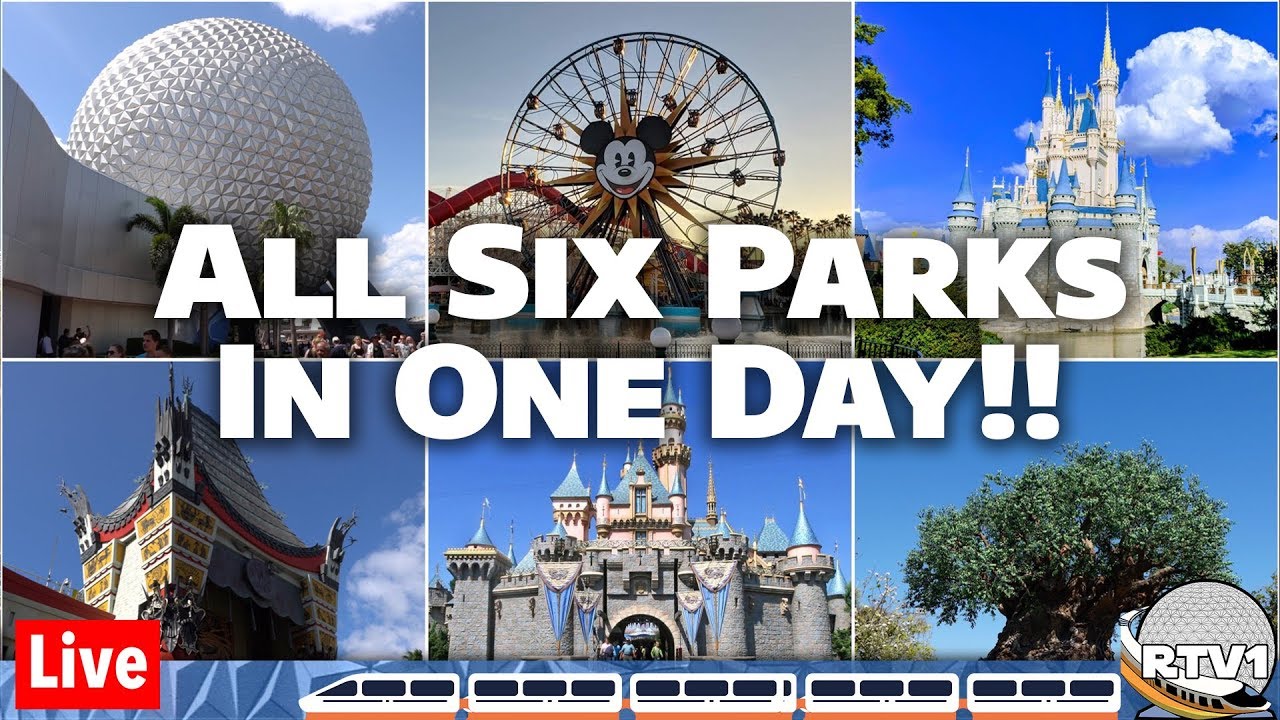 🔴Live: Six Disney Parks in One Day!! Part 2 -  Walt Disney World & Disneyland Live Stream - 4-13-19