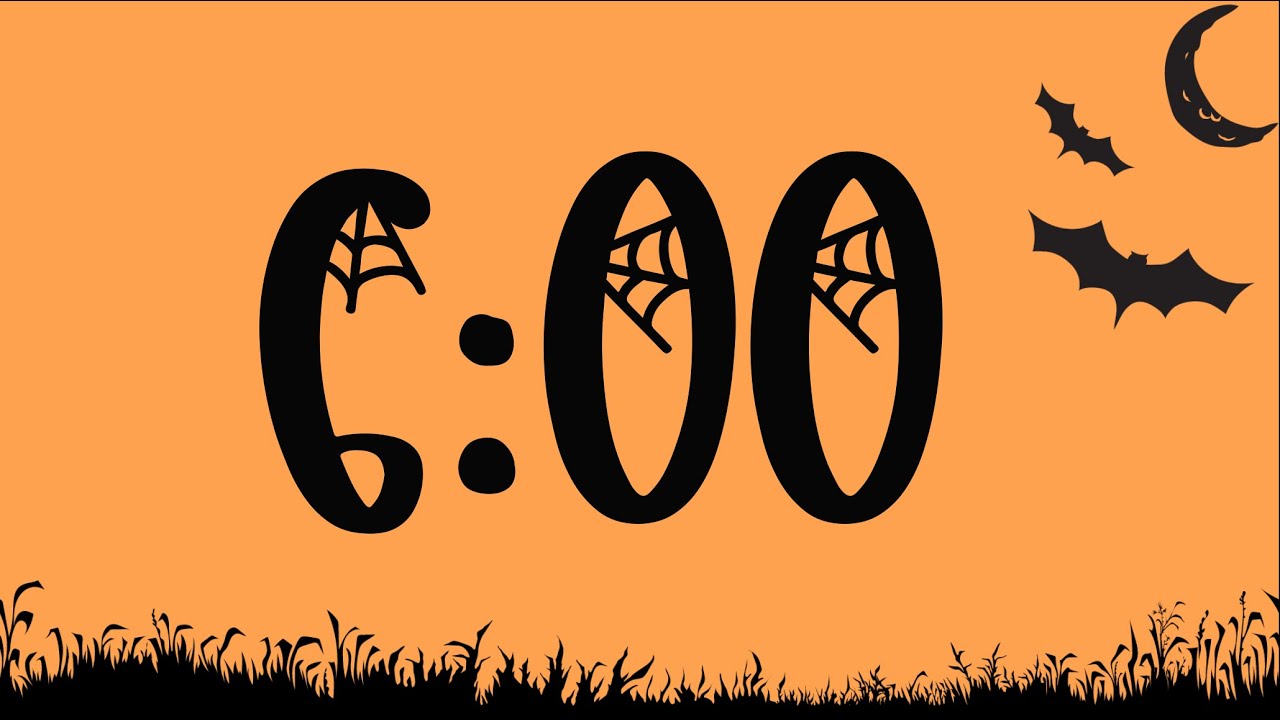 6 Minute Halloween Bats Timer (Spooky Electric Piano Tones at End)