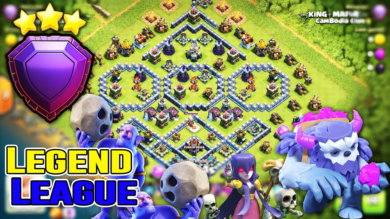 New TH13 Bowitch Yeti Attack Strategy Destroying Legend League Base 3 Star ( Clash of Clans )
