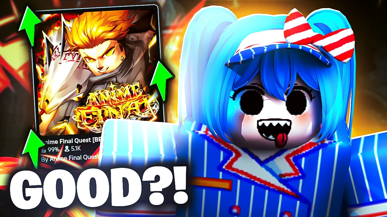 Игра Anime Final Quest похожа на Hunty Zombies… но более качественная (Roblox).