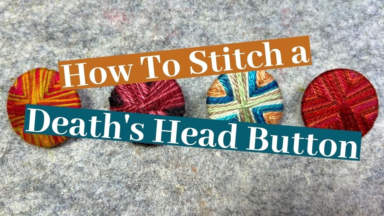 How To Stitch a Death's Head Button
