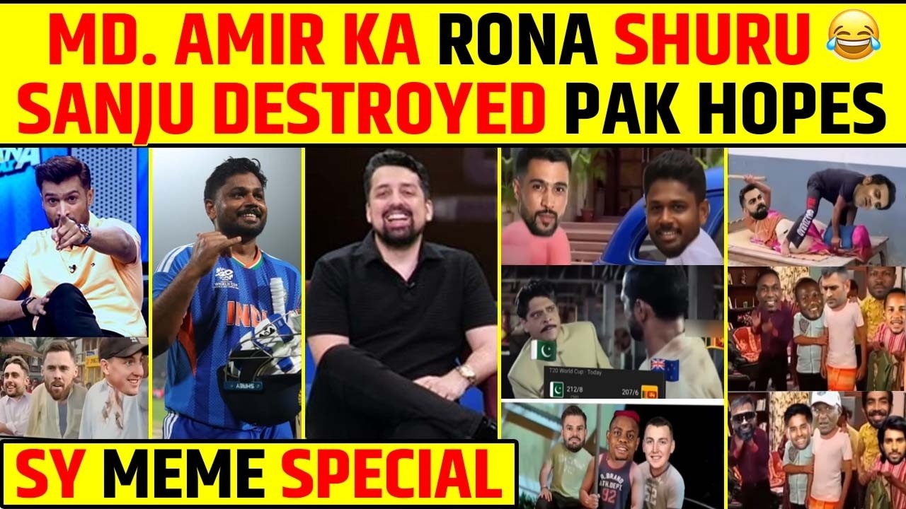 MD. AMIR KA RONA SHURU🤣 SANJU SAMSON DESTROYED PAKISTAN HOPES | MEME SPECIAL