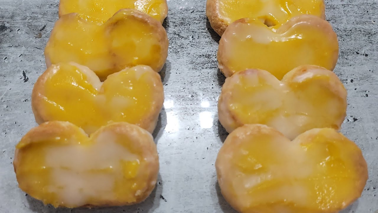 Palmeritas de hojaldre rellenas de yema (muy fácil)