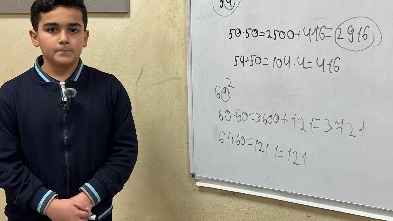 7a sinfi  M. Cəsurun riyazi düsturu ədədin kvadratı ən asan yol