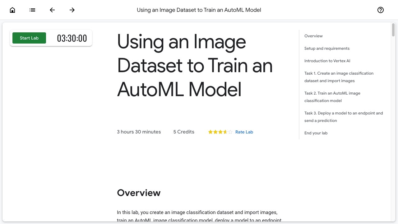 Using an Image Dataset to Train an AutoML Model