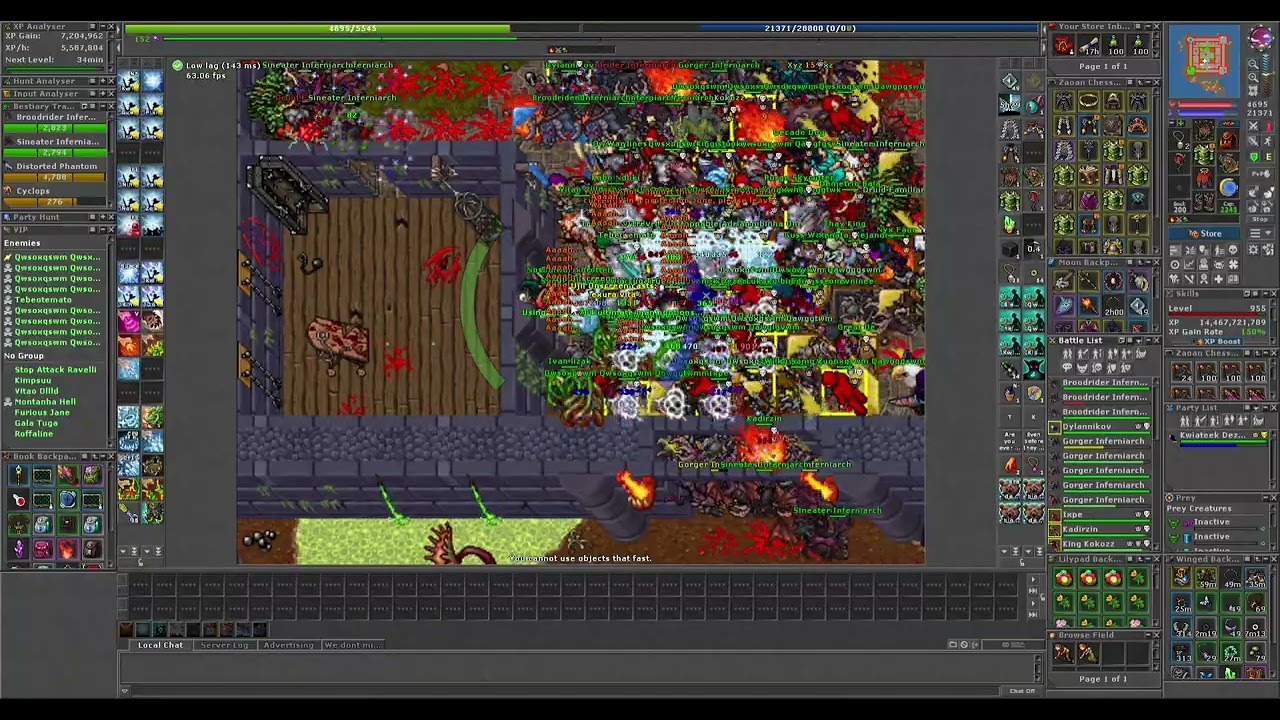 TIBIA VUNIRA WAR: 6 Mins of Tanking FULL Enemy Wipe
