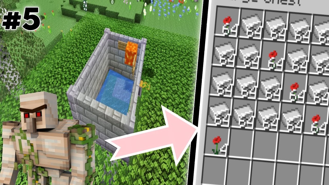 Sunland ep-5 |How to make iron farm easy to build|hardcore challange |#challenge #minecraft #youtube