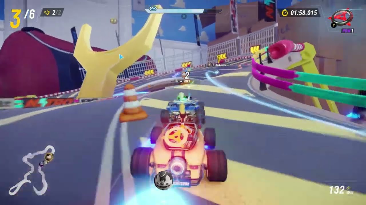 win the race and activate 3 drift boosts disney 