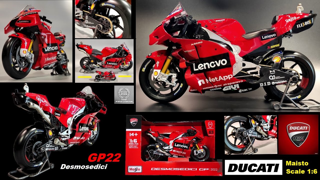 Model-Figure EP001 Ducati Desmosedici GP22 MotoGP 1:6 โมเดลดูคาติขนาดใหญ่ รีวิวรถแชมป์ก่อนฤดูกาลใหม่