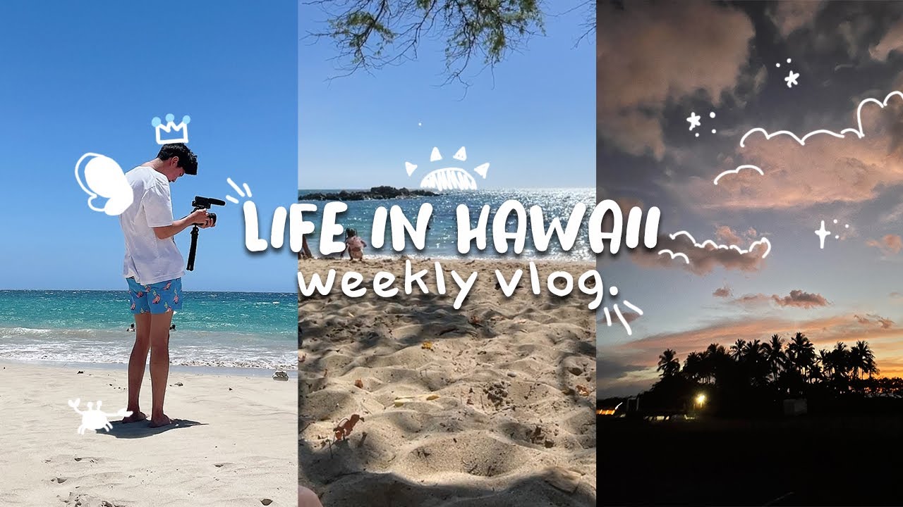 LIFE IN HAWAII VLOG 🌺 ~ Hapuna Beach, Acai Bowls, GIANT SUSHI 🍣