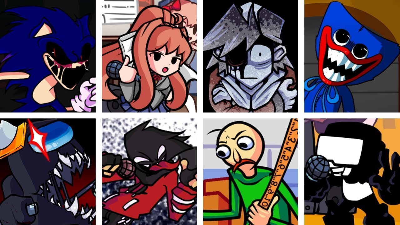 You Can't Run but Every Turn Different Characters Sing It (FNF You Can't Run but Everyone Sings It)