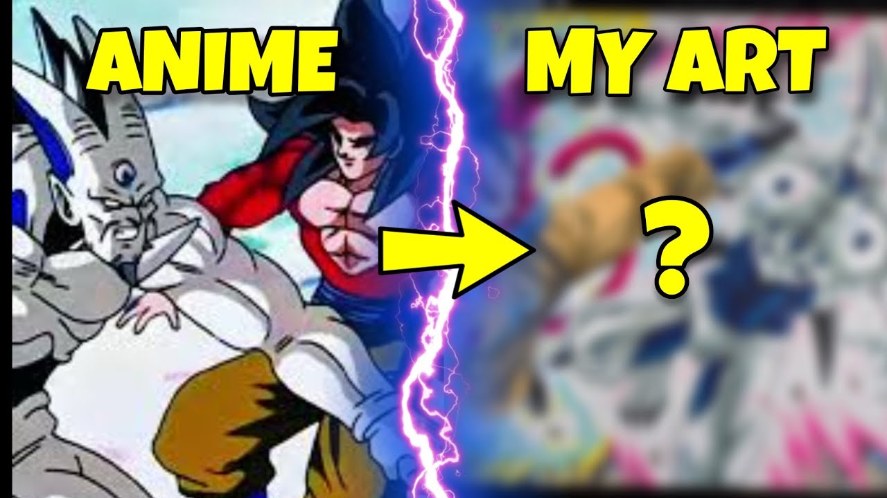 Drawing GOKU SSj4 vs OMEGA Shenron | Commission #183