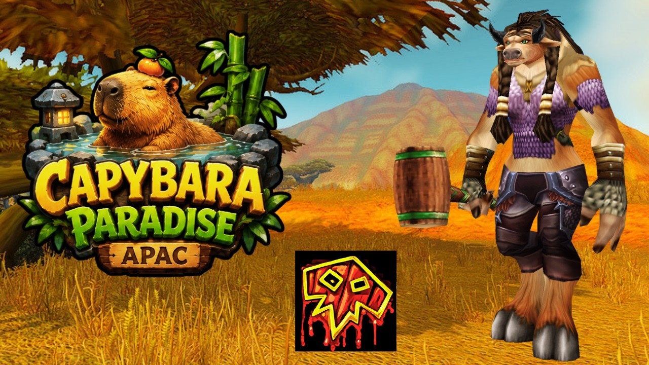 CAPYCRAFT WOW 🌿 | THE BARRENS ADVENTURE: (LVL 16-?) | Capybara Paradise