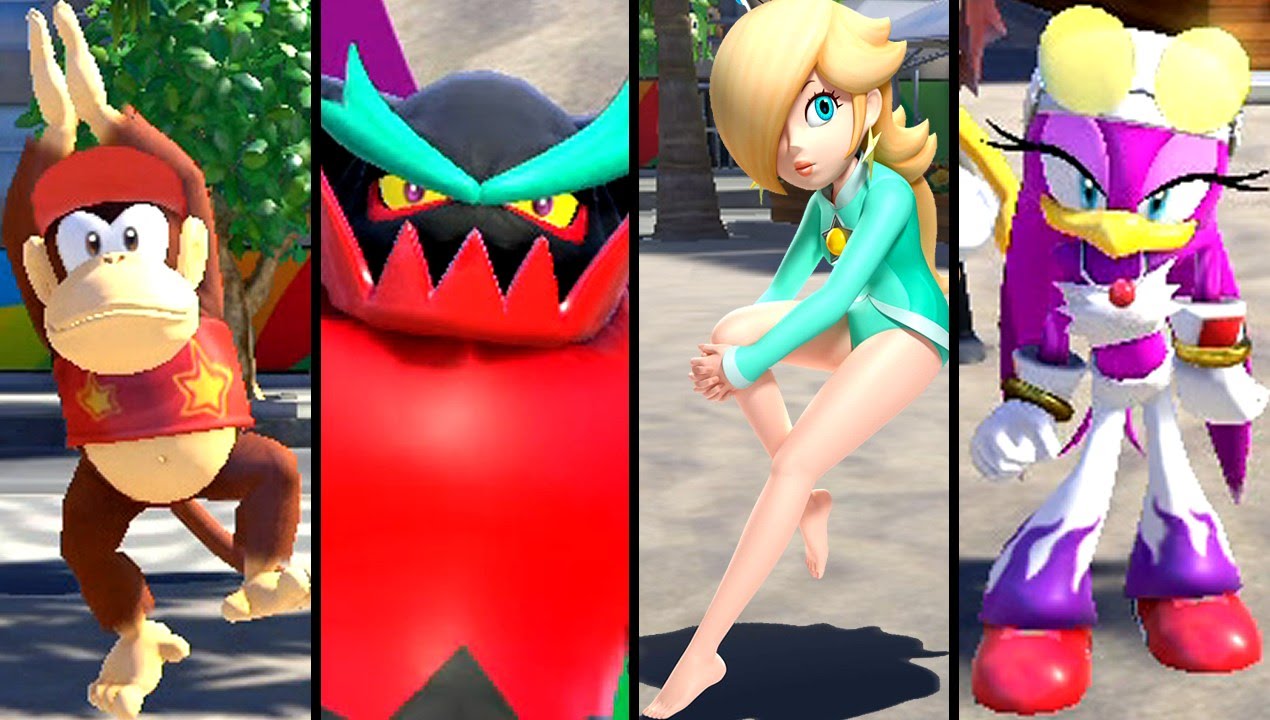 Mario and Sonic at the Rio 2016 Olympic Games ALL BOSS EVENTS (Wii U)