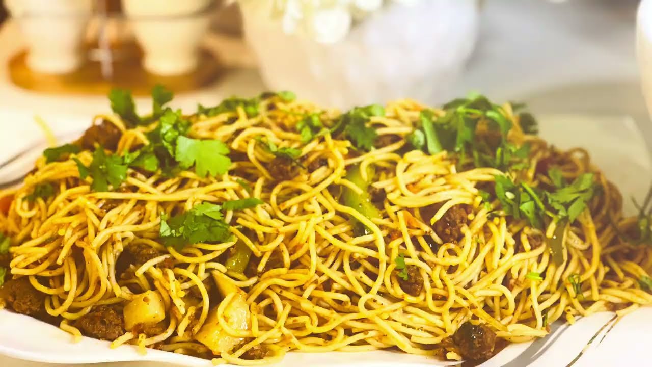 🍝 Afghan style spaghetti 😋