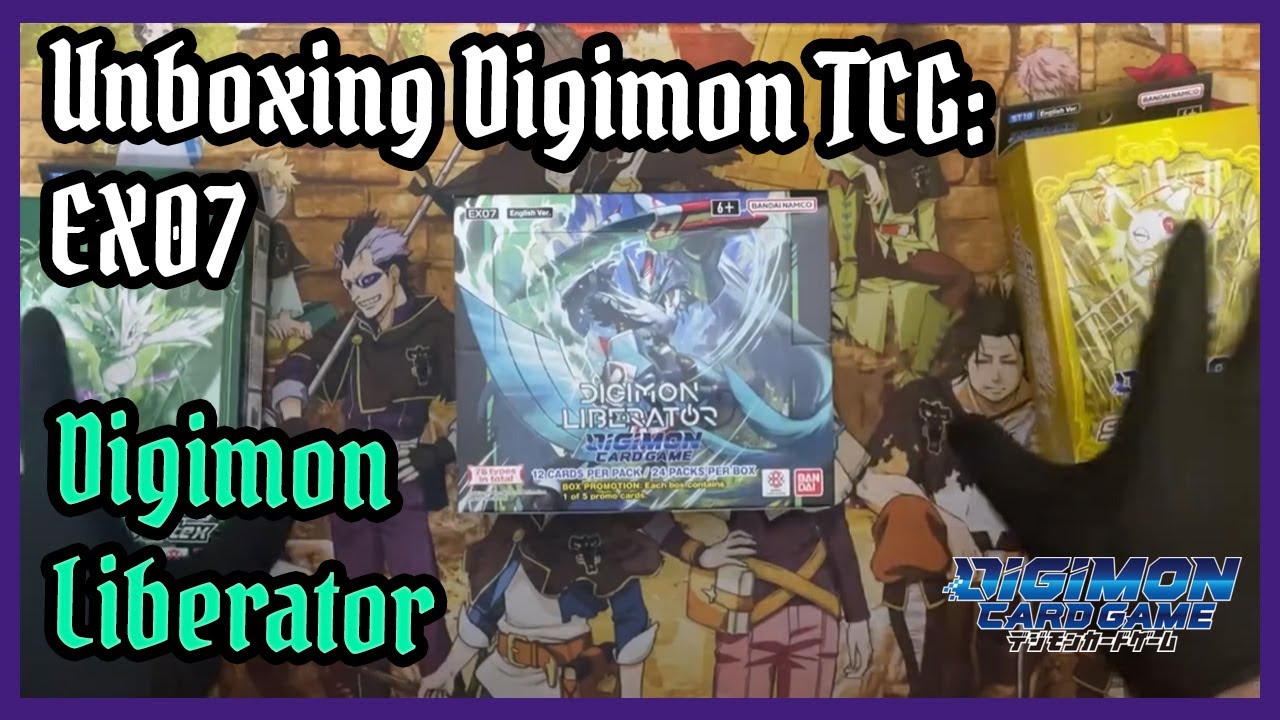 Caja de  Digimon TCG Digimon Liberator [EX07] + starters 18 y 19