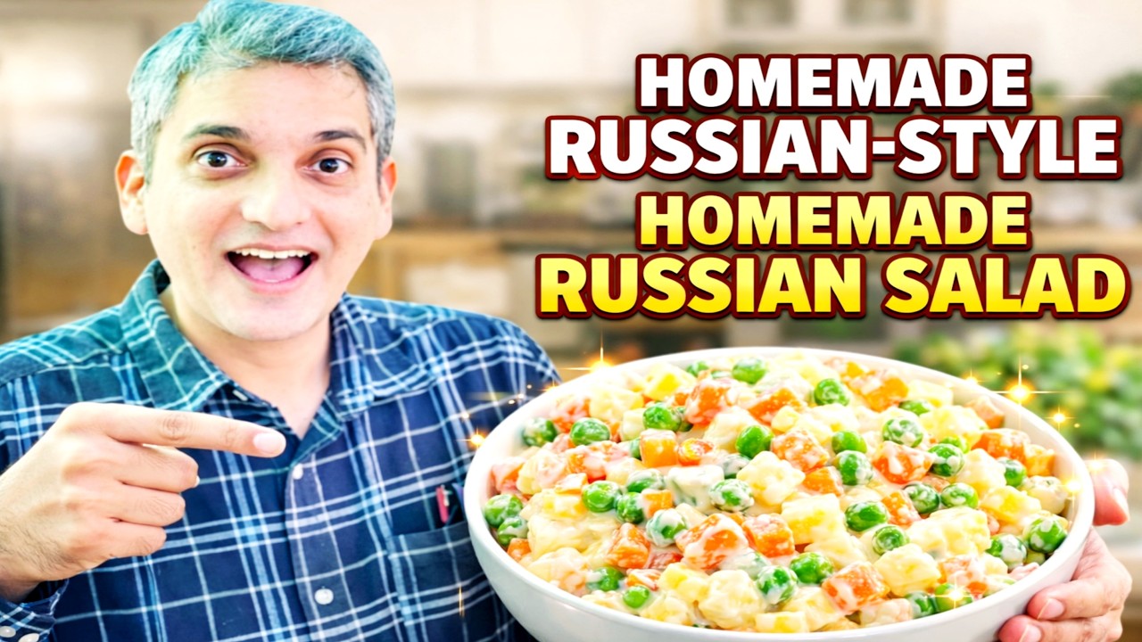 HOMEMADE RUSSIAN SALAD RECIPE 😱 SO CREAMY & EASY!