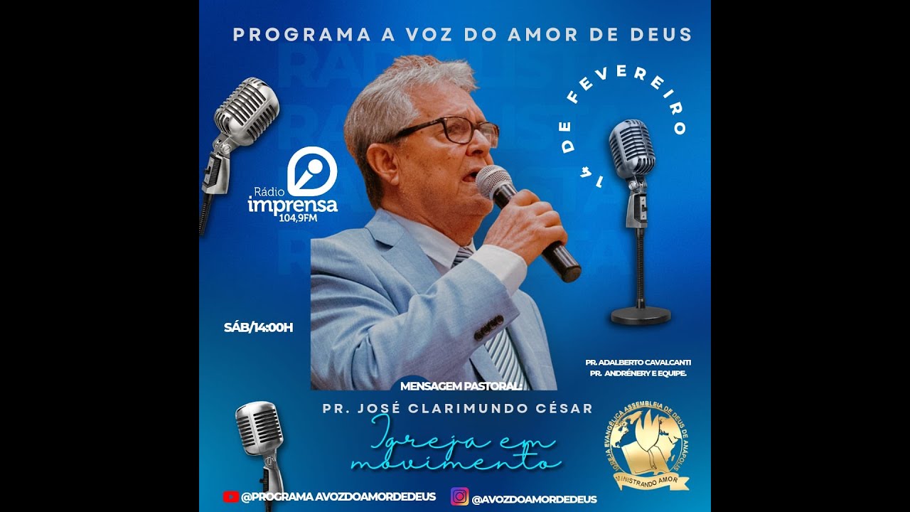 Pr.  José Clarimundo César Mensagem de Fé parte 1