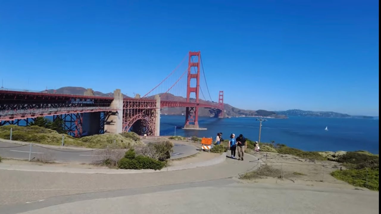 San Francisco Golden Gate Bridge and Lombard Street walk