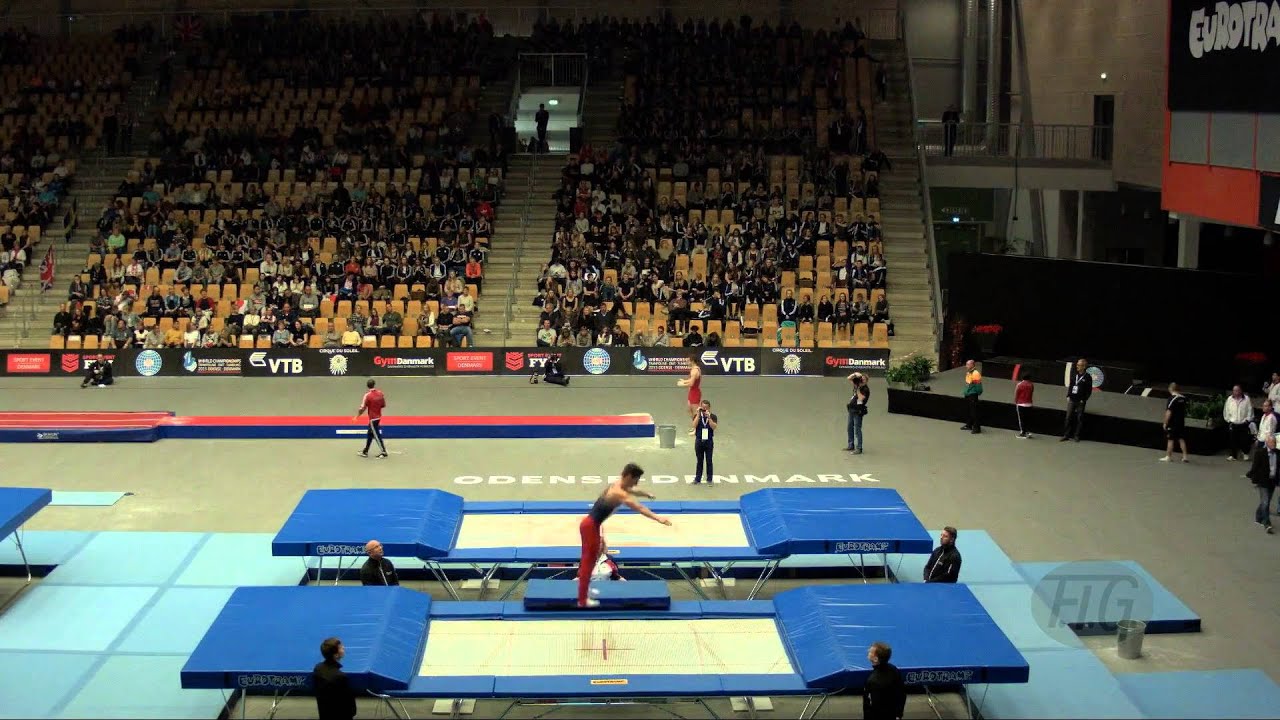 SHOSTAK Aliaksei (USA) - 2015 Trampoline Worlds - Qualification TR Routine 1