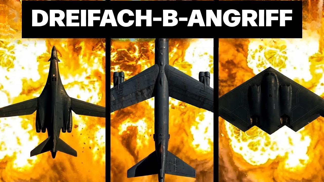 B-2 entfacht das Inferno… B-1 zerstört die Bunker… B-52 erledigt den Rest